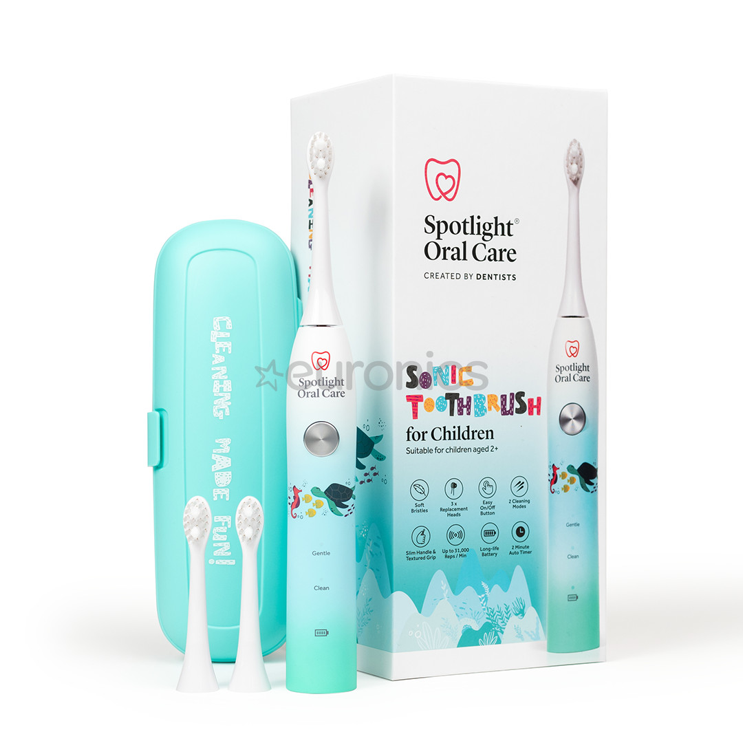 Spotlight Sonic, голубой - Электрическая детская зубная щетка