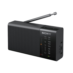 Sony, AM/FM, черный - Портативное радио ICFP37.CE7