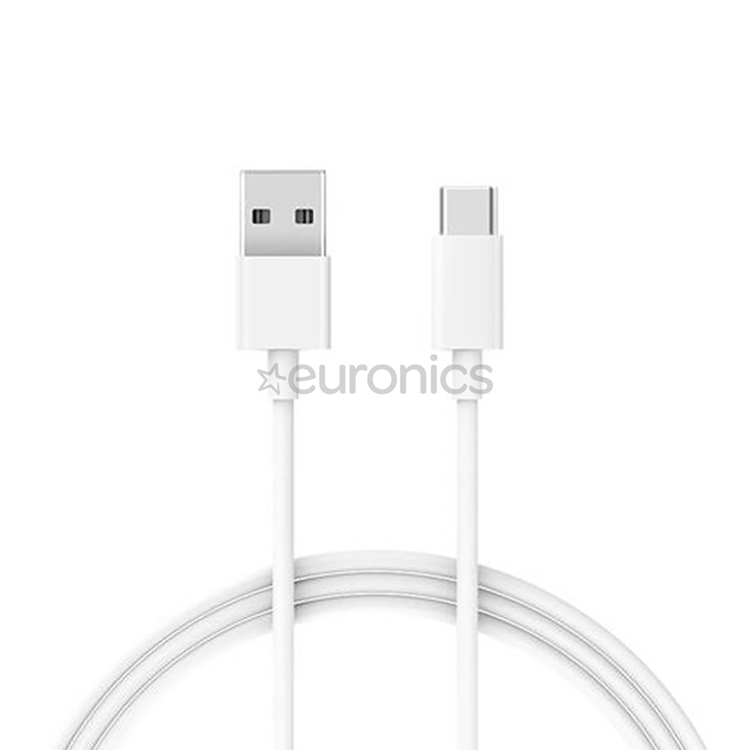 Xiaomi Mi, USB-A -- USB-C, 1 m, valge - Kaabel