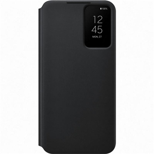 Samsung Galaxy S22+ S-View Flip Cover, must - Nutitelefoni kaaned EF-ZS906CBEGEE