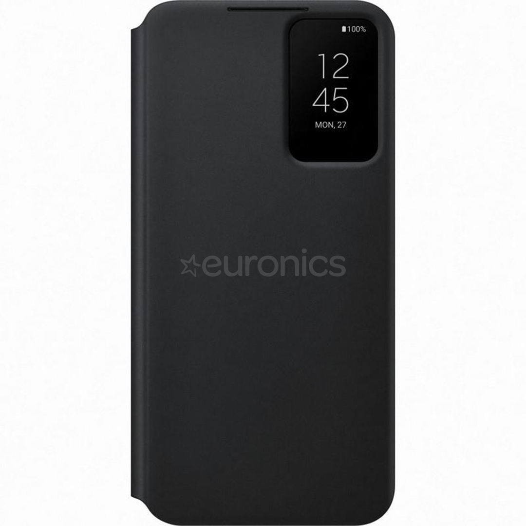 Samsung Galaxy S22+ S-View Flip Cover, black - Smartphone cover