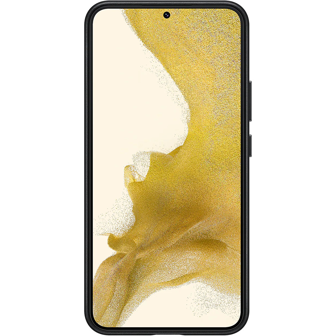 Samsung Galaxy S22+ Leather Cover, кожа, черный - Чехол для смартфона