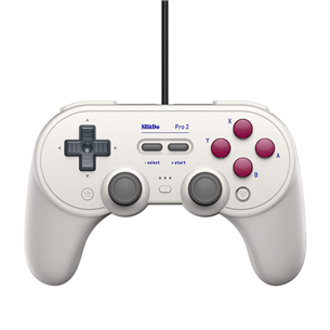 8Bitdo Pro 2 Wired, белый - Игровой пульт 6922621501817