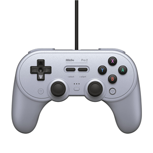 8Bitdo Pro 2 Wired, gray - Gaming controller 6922621501824