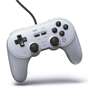 8Bitdo Pro 2 Wired, gray - Gaming controller