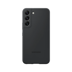 Samsung Galaxy S22 Silicone Cover, черный - Чехол для смартфона EF-PS901TBEGWW