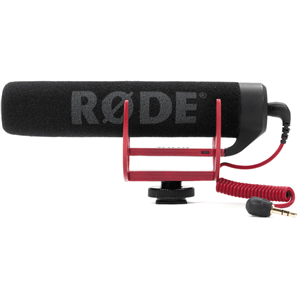 RODE VideoMic GO, 3,5 mm, must/punane - Juhtmevaba mikrofon