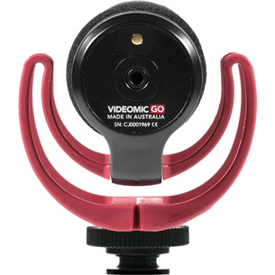 RODE VideoMic GO, 3,5 mm, must/punane - Juhtmevaba mikrofon