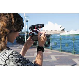 RODE VideoMic GO, 3,5 mm, must/punane - Juhtmevaba mikrofon