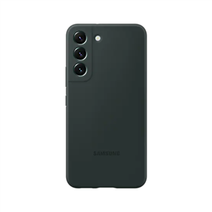 Samsung Galaxy S22 Silicone Cover, dark green - Smartphone cover