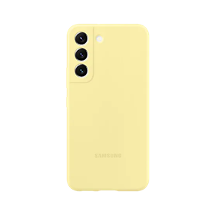 Samsung Galaxy S22 Silicone Cover, yellow - Smartphone cover