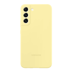 Samsung Galaxy S22+ Silicone Cover, yellow - Smartphone cover EF-PS906TYEGWW