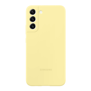 Samsung Galaxy S22+ Silicone Cover, kollane - Nutitelefoni ümbris