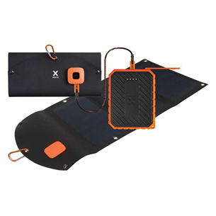 Xtorm Solar Booster, 21W, black + Rugged Power Bank 10000 mAh, black - Bundle AP275U-XR101