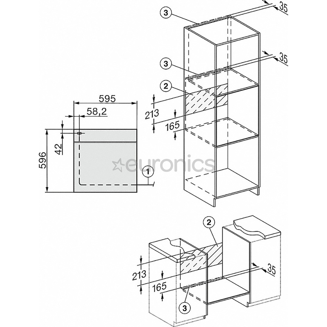 Miele, TasteControl, 76 л, нерж. сталь - Интегрируемый духовой шкаф