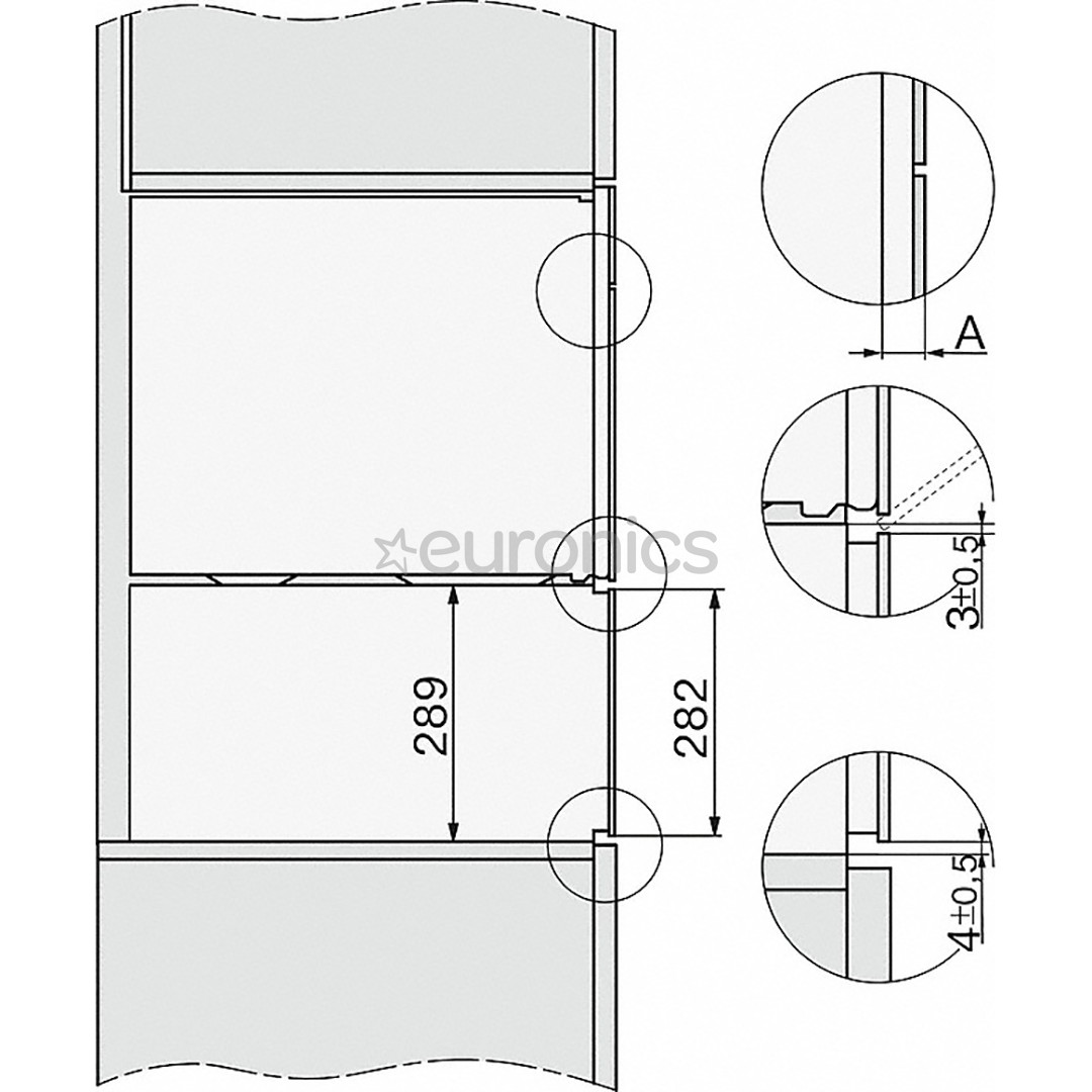 Miele, 40 L, must - Integreeritav auruahi