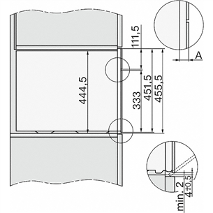 Miele, 40 L, must - Integreeritav auruahi