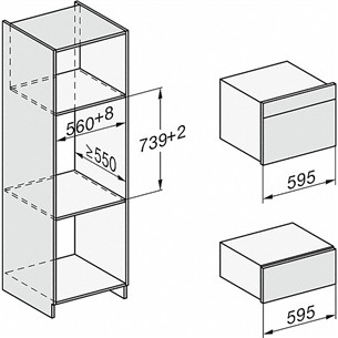 Miele, 40 L, white - Built-in Microwave-Steam Oven