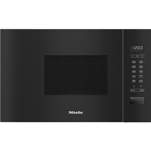 Miele, 17 L, 800 W, black - Built-in Microwave Oven with Grill