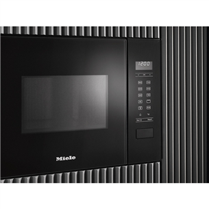 Miele, 17 L, 800 W, black - Built-in Microwave Oven with Grill