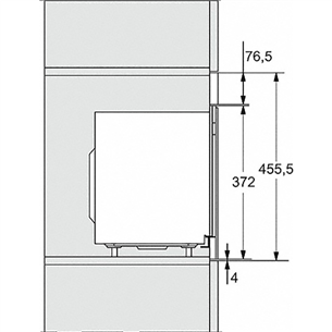 Miele, 17 L, 800 W, must - Integreeritav mikrolaineahi grilliga