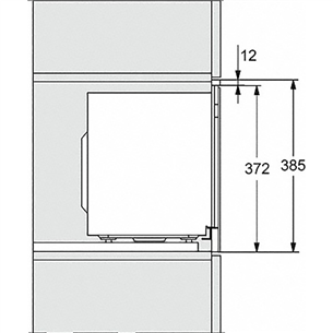 Miele, 17 L, 800 W, must - Integreeritav mikrolaineahi grilliga