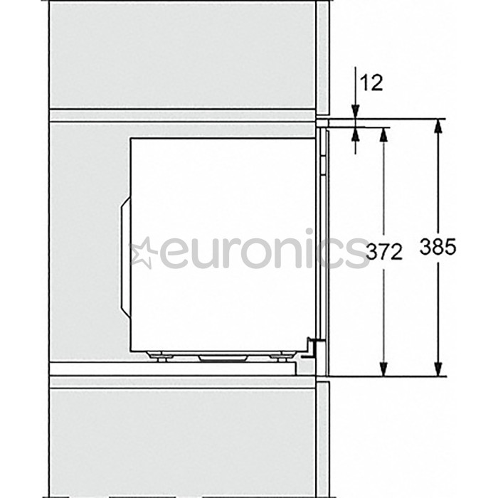 Miele, 17 л, 800 Вт, черный - Интегрируемая микроволновая печь с грилем