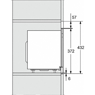 Miele, 17 L, 800 W, valge - Integreeritav mikrolaineahi grilliga