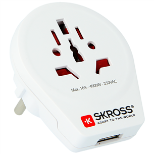 Reisiadapter World to Europe USB SKROSS 7640166323204