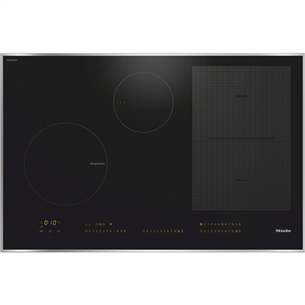 Miele, width 80.6 cm, steel frame, black - Built-in Induction Hob KM7679FR