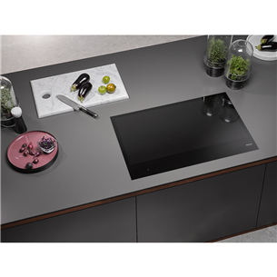 Miele, width 80 cm, frameless, black - Built-in Induction Hob