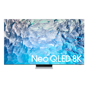 Samsung QN900B, 75'', 8K, Neo QLED, central stand, silver/black - TV