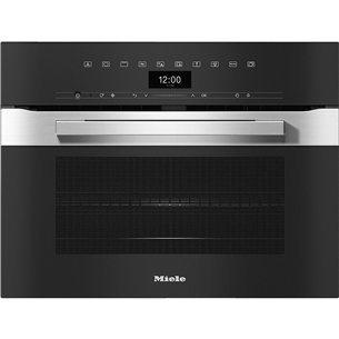 Miele, microwave function, pre-heating, 43 L, inox - Built-in Compact Oven H7440BMEDST/CLST