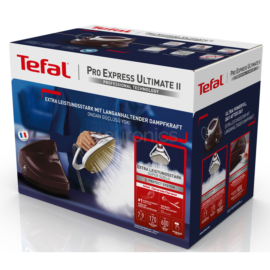 Tefal Pro Express Ultimate II, 3000 Вт, фиолетовый/белый - Гладильная система