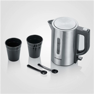 Severin Mini, 0.5 L, 1100 W, inox - Travel Kettle
