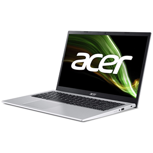 Acer Aspire 3 A315-58, 15.6'', FHD, i3, 8GB, 256GB, SWE, hõbe - Sülearvuti
