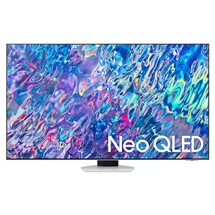 Samsung QN85B, 65'', 4K UHD, Neo QLED, central stand, silver - TV