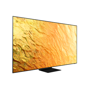 Samsung QN800B, 75'', 8K, Neo QLED, jalg keskel, hõbe/must - Teler