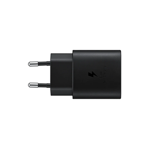 Samsung, USB-C, 25 W, must - Vooluadapter