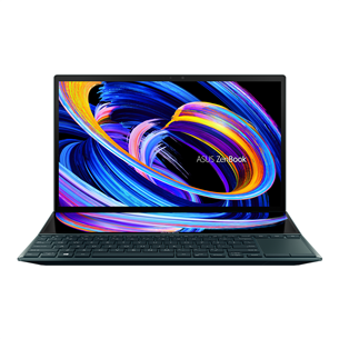 Asus ZenBook Duo 14" UX482, FHD, i5, 16 ГБ, 512 ГБ, MX450, W11H, ENG, сенсорный, синий - Ноутбук