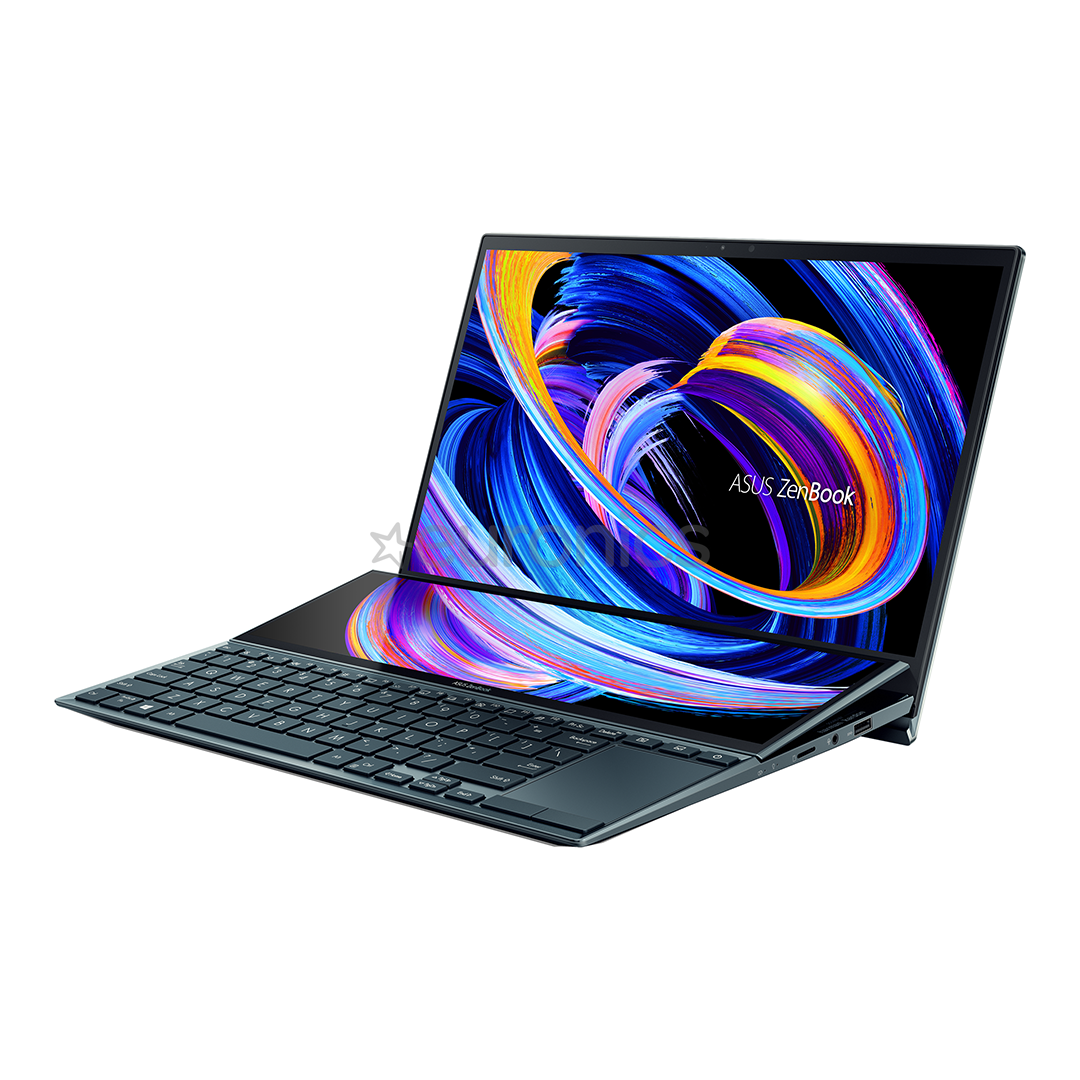 Asus ZenBook Duo 14" UX482, FHD, i5, 16 GB, 512 GB, MX450, W11H, ENG, puutetundlik, sinine - Sülearvuti
