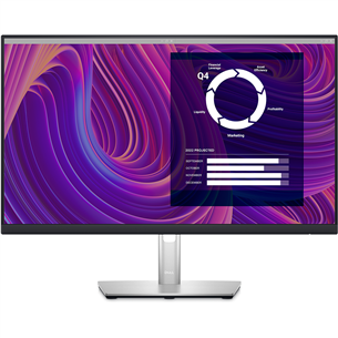 Dell P2423D, 24'', QHD, LED IPS, must/hõbe - Monitor P2423D