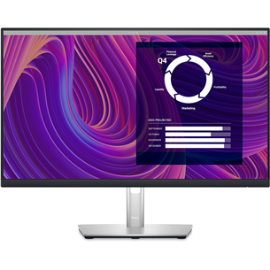 Dell P2423D, 24'', QHD, LED IPS, black/silver - Monitor P2423D