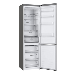 LG, NatureFRESH, external display, 384 L, height 203 cm, silver - Refrigerator