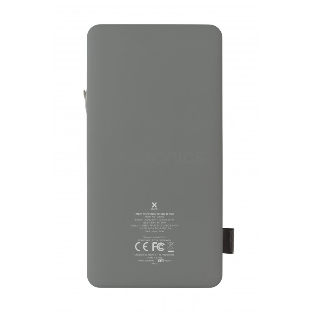 Xtorm Power Bank Voyage XB3, 60W, 26 000 mAh, hall - Akupank