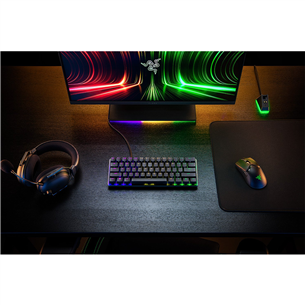 Razer Huntsman Mini Analog, 60%, SWE, must - Klaviatuur