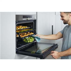 Hisense, pyrolytic cleaning, 77 L, black - Built-in Oven