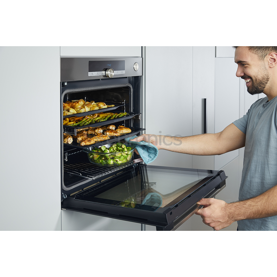 Hisense, pyrolytic cleaning, 77 L, black - Built-in Oven