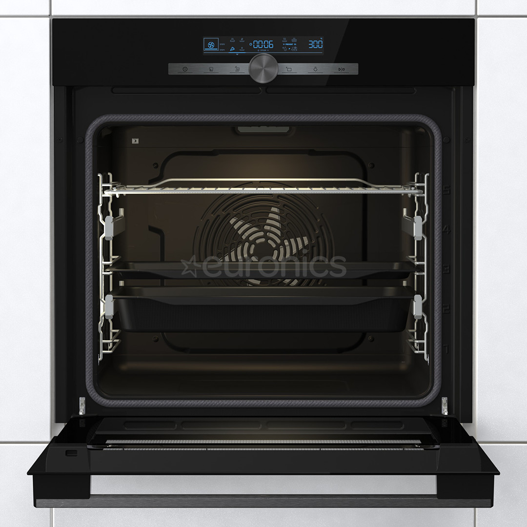 Hisense, pyrolytic cleaning, 77 L, black - Built-in Oven