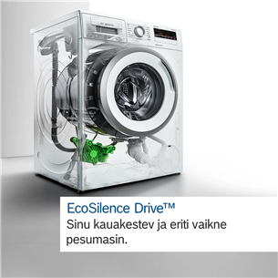 Bosch seeria 8, 10 kg, sügavus 59 cm, 1600 p/min - Eestlaetav pesumasin